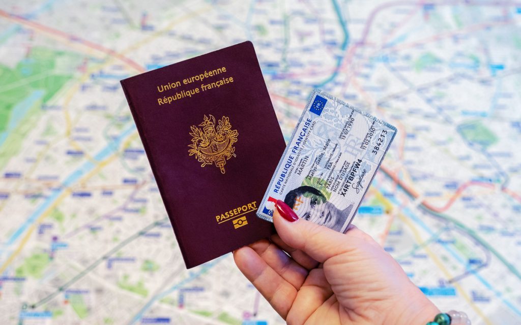 EU ID issued in France can be used to travel within Europe